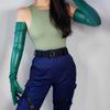 Forest Green 70CM Long Leather Gloves Kelly Green Faux PU Fashion Dressing Cosplay Costume NightClub Party Evening Opera Glove