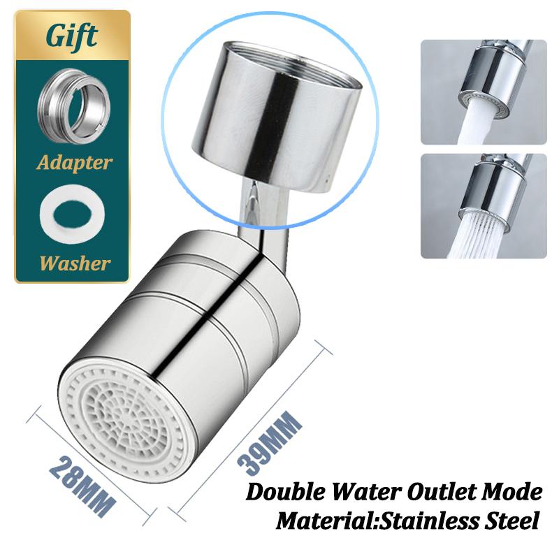 720°Universal Kitchen Faucet Anti-splash Aerator Bathroom Tap Rotatable Faucet Sprayer Saving Water Tap Nozzle Extender Adapter