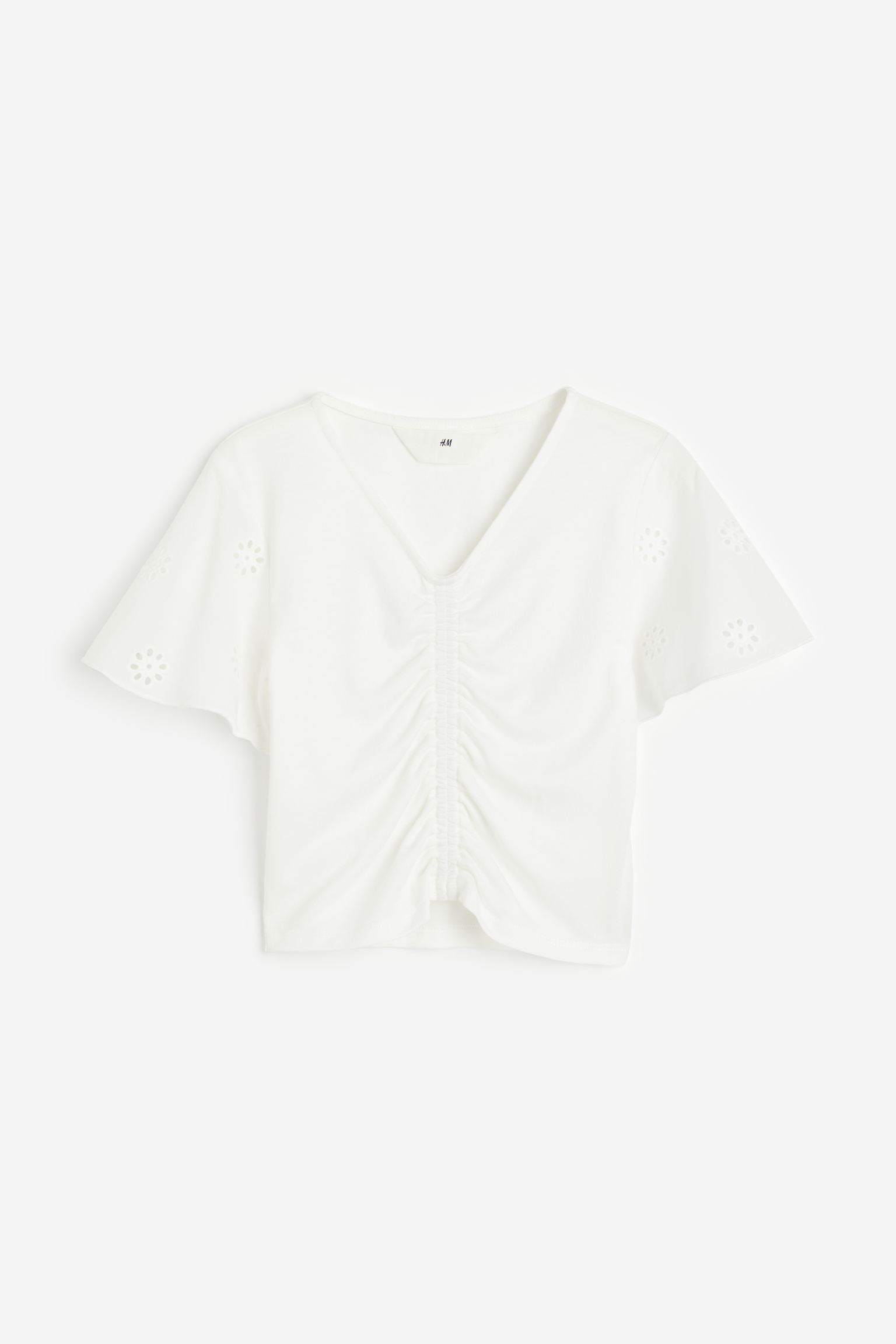 

Ruched jersey T-shirt