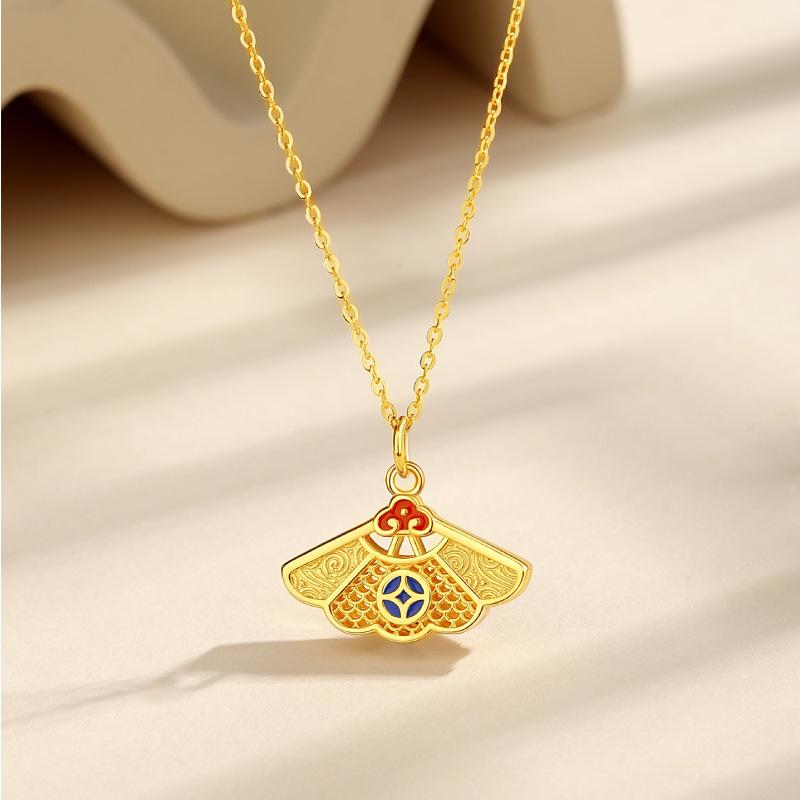 

Baoyilong S925 Серебро Подвеска-ожерелье Складной веер Жуи - Новое украшение в китайском стиле, цепочка для ключицы для женщин, идеальный подарок на День матери 925 Silver