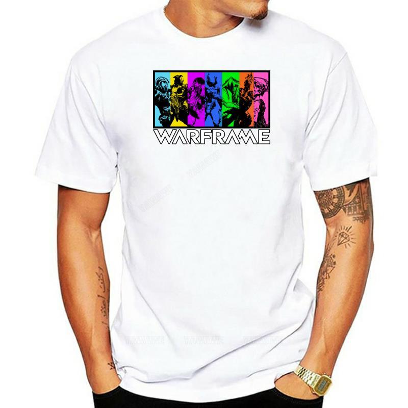 Men summer Oneck tshirts Printed Men T Shirt Cotton ONeck tshirts Warframe ShortSleeve Women TShirt casual brand tee shirt S