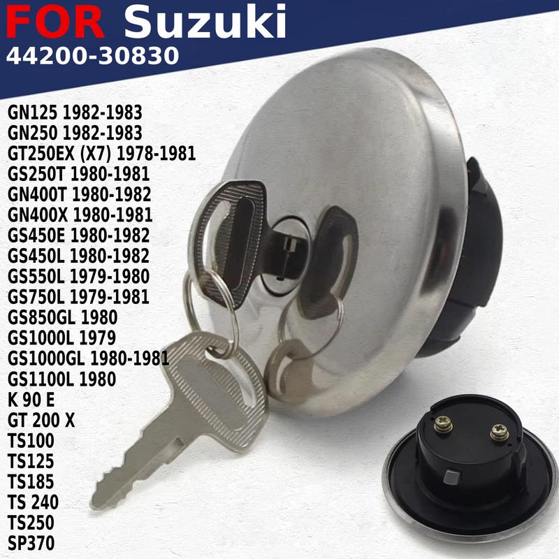 Motorcycle Fuel Tank Cap With Key For Suzuki GS1000/1100L GS1000GL  K GT 200 90 E X TS100/125/185/250 TS 240 SP370   44200-30830
