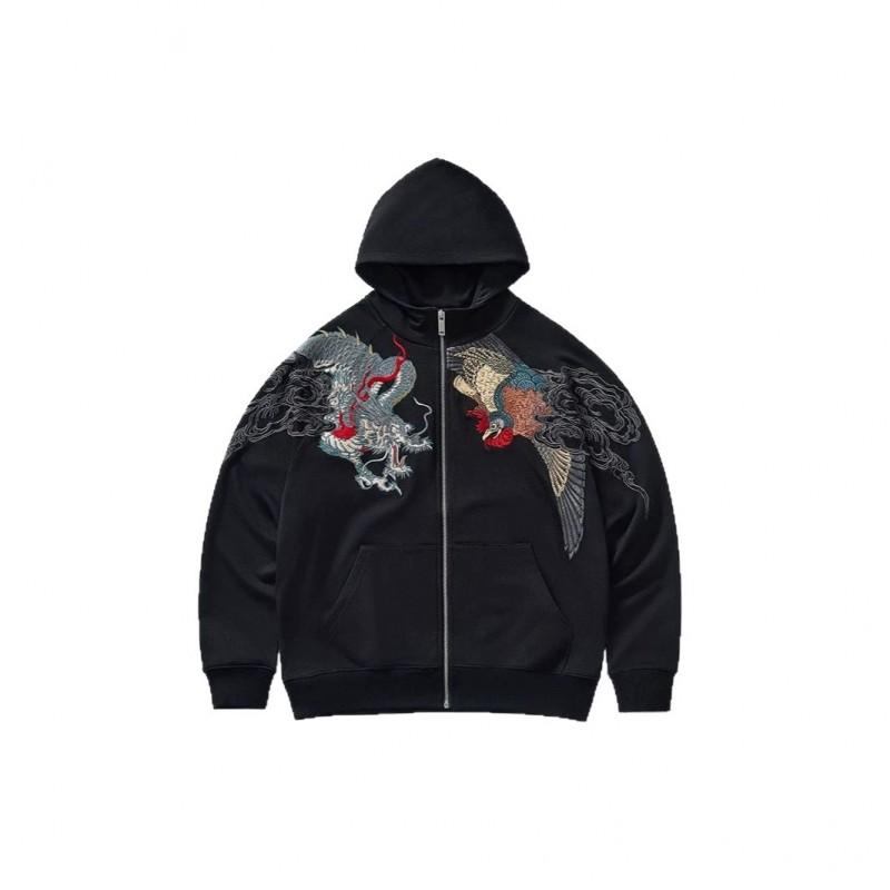 2026 Same Style Hooded Zip Sweatshirt 3D Digital Print Streetwear Young Unisex Women