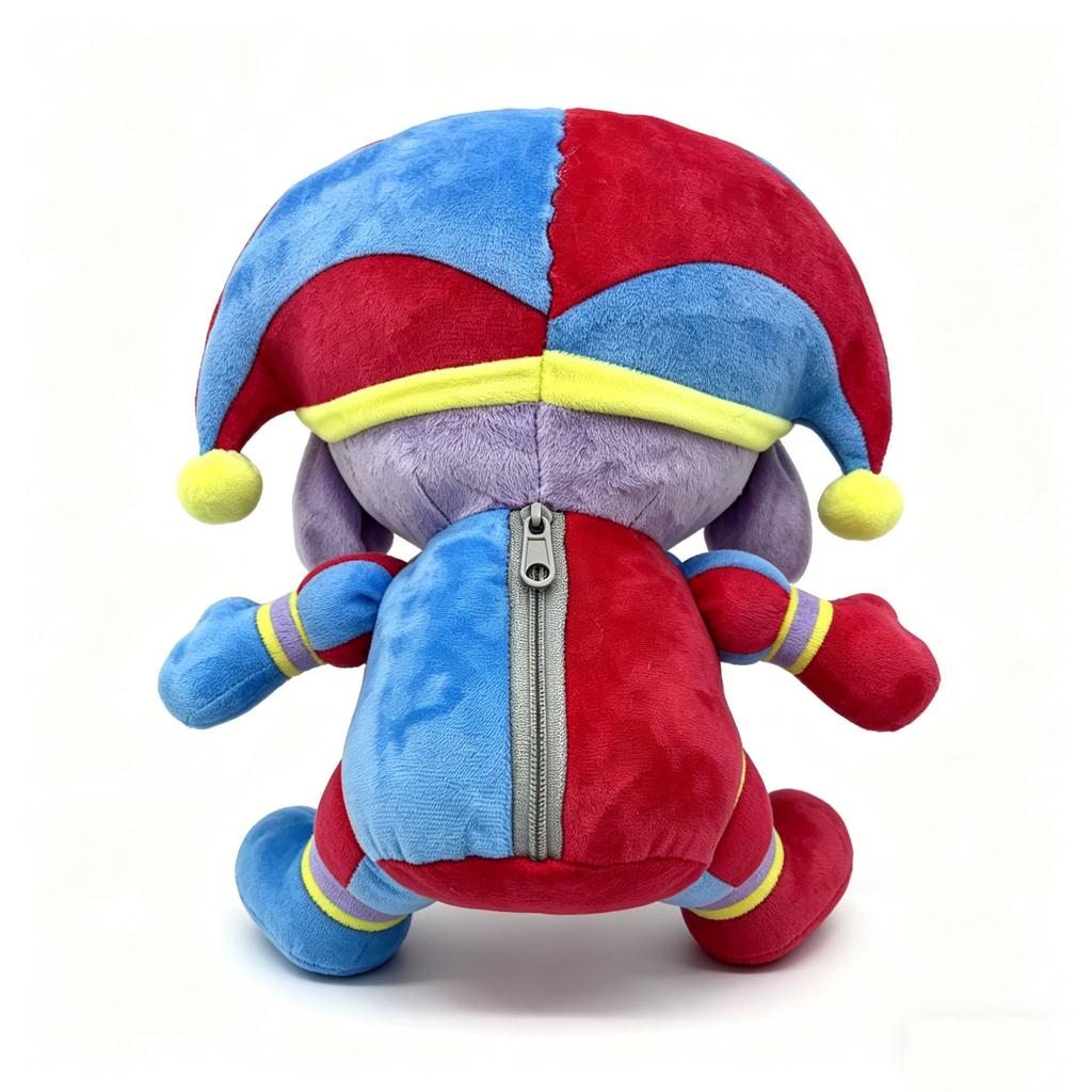 PomniSuit JaxPeluche Circo Digitale Peluche, Bambola Peluche Cartone Animato Carina, Morbido Cuscino da Abbracciare, Regalo per Bambini, 30cm