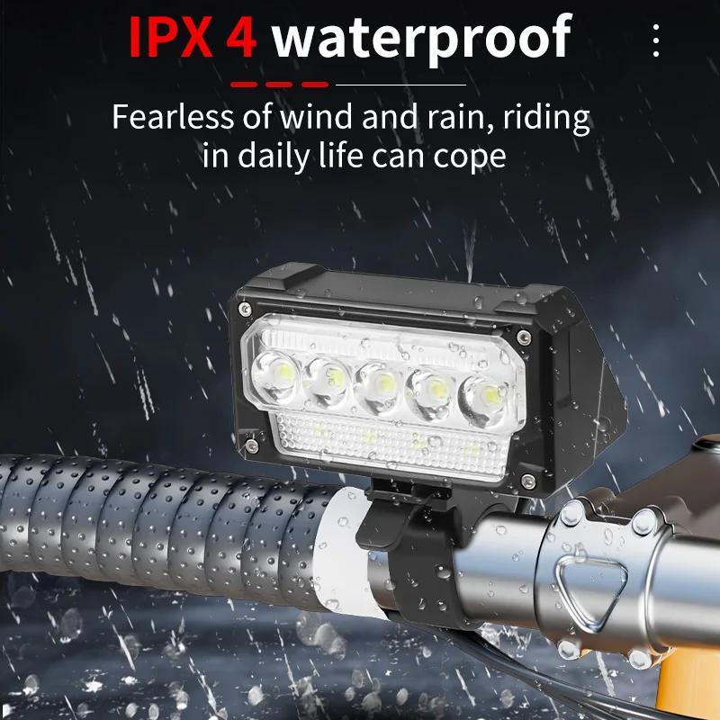 Super Bright Bicycle Front Light USB Charging with High-Low Beam Mode LED Headlamp for Night Riding Safety Accessories