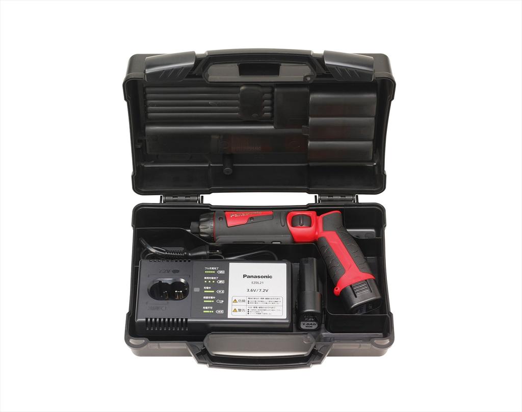 Panasonic Charging Stick Driver EZ7421 High Precision Compact Equipped with Wide LED for Hand Use Battery Pack X Charger and Case Included Drill