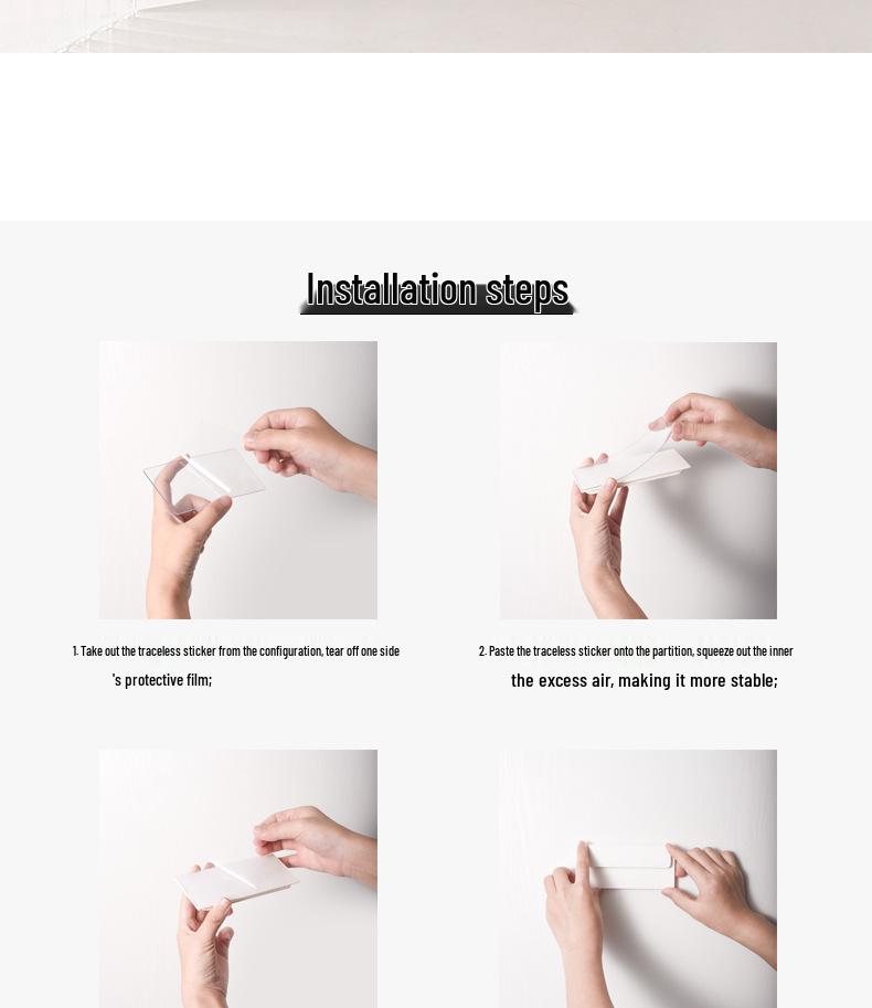 Ohne Bohren Wandmontierte Aufbewahrungsbox für Küchen- & Badezimmer-Kleinkram