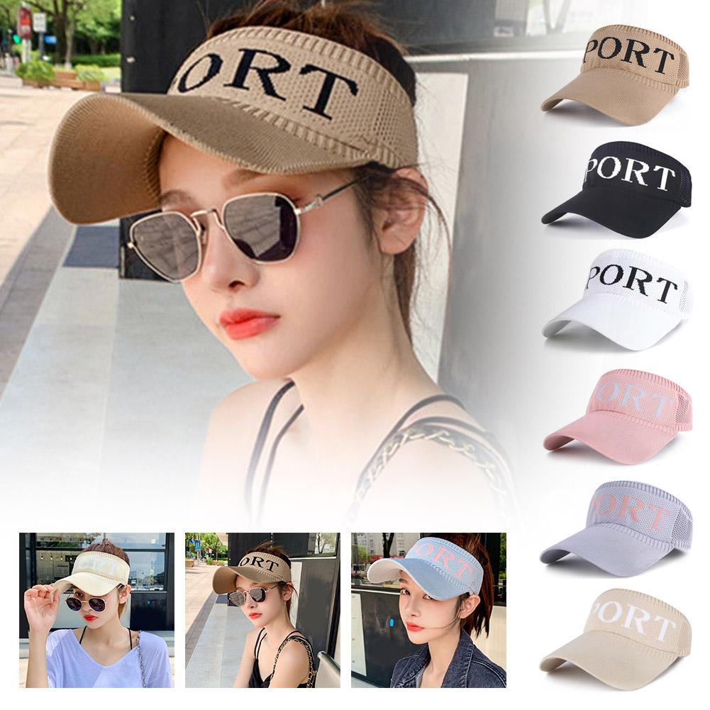 Sun Hat Women Baseball Cap Summer White Sun-Proof Caps Hat Tennis Empty Outdoor Sport Seaside Visors Golf S7F3
