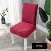 Solid Jacquard Chair Covers Stretch For Wedding Dining Room Office Use Banquet Housse De Chaise Chair Cover Durable