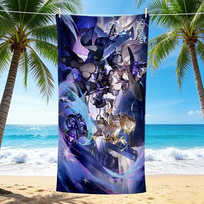 1Pc Fantasy Battle Heroes Beach Towel Quick Dry Multiuse For Beach Pool Gym Yoga Home Travel Christmas Halloween Xmas Gift S1392