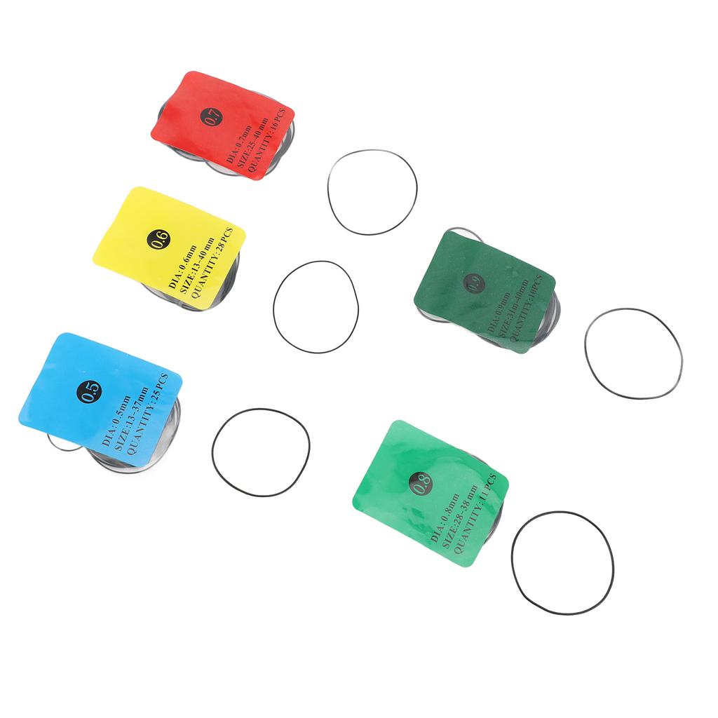 90pcs Watch Back Water Resistant O Rings Watc Back Cover Seals Rubber Watch Gaskets Replacement Kit 