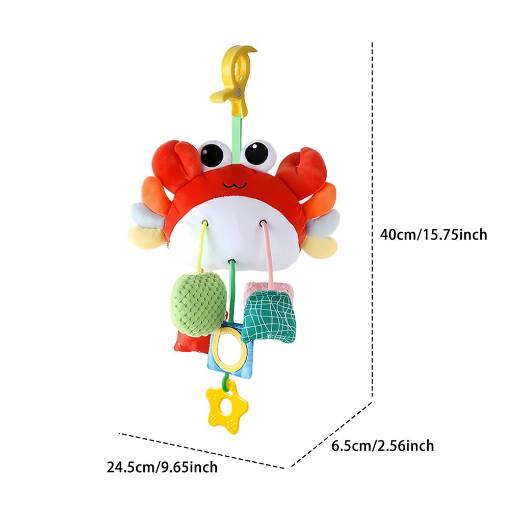 Baby Toy Crab Pull Happy Bed Bell Ring Bell Puzzle Cart Pendant Baby Pull Happy