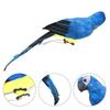 Perroquet Artificiel - Décoration Jardin - 45 cm - Bleu - Mousse - Plume