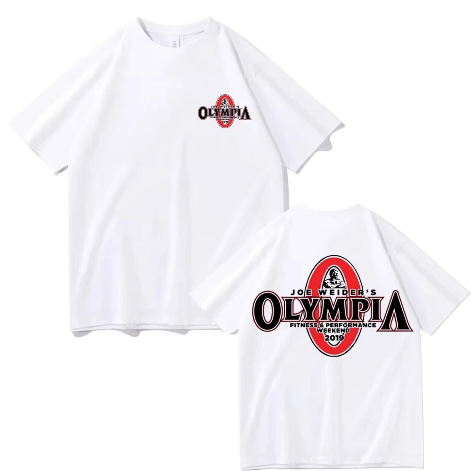 

Hot Sale Olympia Fitness Male High Quality Short Sleeve Tees Men Gyms 100% Cotton T Shirt Men s Causal O-neck Oversized T-shirts S чёрный