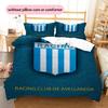 Racing Club  Pattern Bedding Quilt Set  Home Decoration  Gift (1 * duvet cover + 2 * pillowcase  without core)