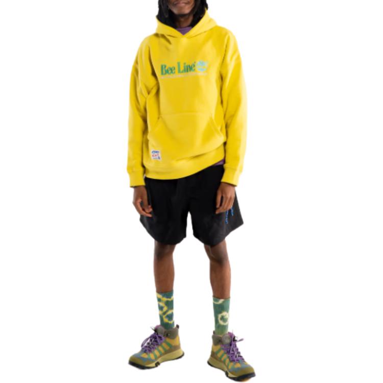 Timberland SS23 Kapuzenpullover mit Buchstabenstickerei Langarm-Sweatshirt Herren-Sweatshirt Gelb TB0A2FRV333