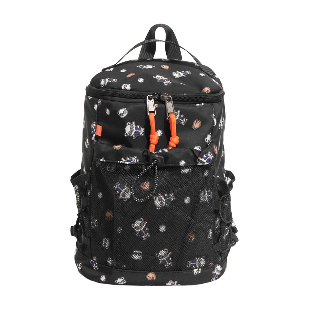 Cute Cartoon Print Nylon Backpack for Women Casual Daypack Travel School Bag with Multi Pockets