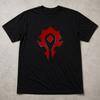 WoW Horde Logo T Shirt Warcraft Gaming Tee Fantasy Adults Kids