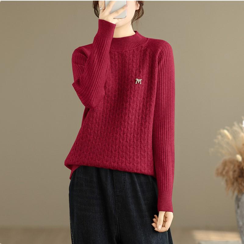 

вязаный повседневный оверсайз винтажный весенне-осенний зимний пуловер свитер женские свитера