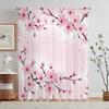 1 Pezzo Tende Trasparenti Petali di Rosa Rossa Stampa Floreale Romantica Tende Filtranti Luce Decorazioni per la Casa di San Valentino per Camera da Letto Soggiorno
