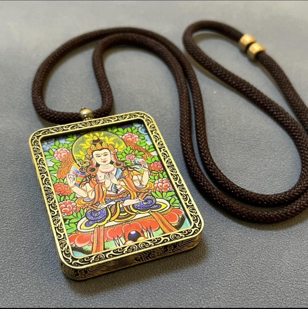 Twelve Zodiac Guardians Thangka Sweater Pendant - Buddhist Souvenirs