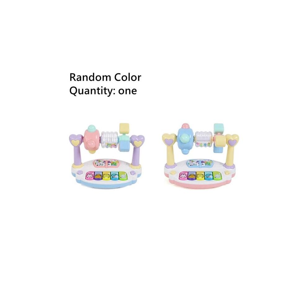 Children Baby Rotating Music Piano with Light Sound Educational Toy