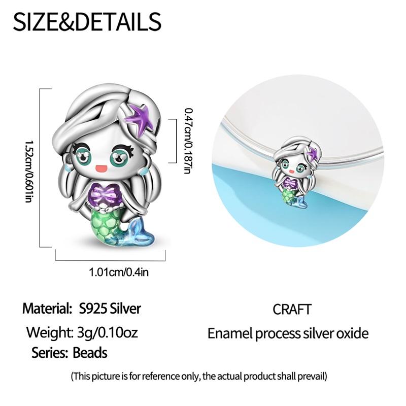 100% Real Copper Purple Series Collection Charms Beads For Women Fit Original Bracelets Fine Diy Jewelry Making