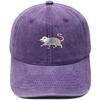 New cartoon possum embroidered baseball cap washed retro dad hat personalized men's and women's leisure sports hat