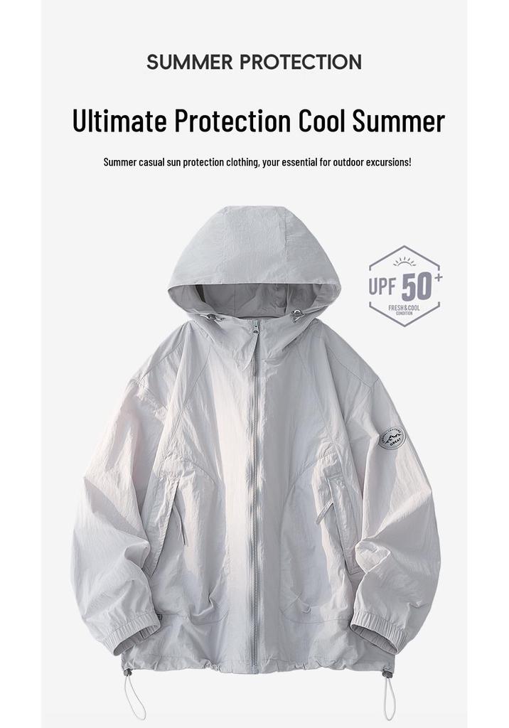 Men's UPF50+ Cooling Summer Hooded Jacket: Quick-Dry, Breathable, Lightweight, New 2026 Fishing Clothing