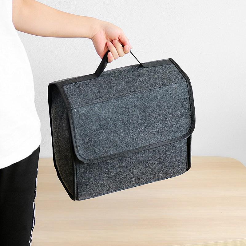 

New Large-capacity car storage box felt car trunk storage bag Storage toolbox