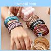 Bohemian Leather Bracelet With Geometric Design For Travel Gift