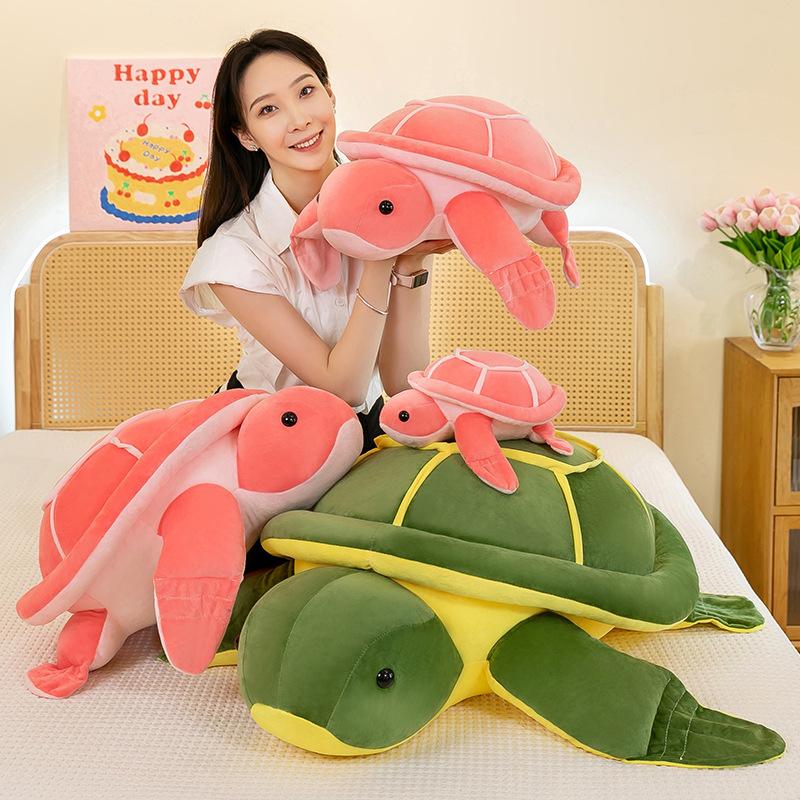 Simulation big sea turtle plush toy office sleeping pillow seat cushion home ornament turtle gift