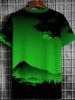 Men's Digital Print T-Shirt, Men's T-Shirt, Quick-Dry Sporty Casual Versatile Top, Summer Essential, Men's Short-Sleeve T-Shirt, Cool and Not Stuffy,
