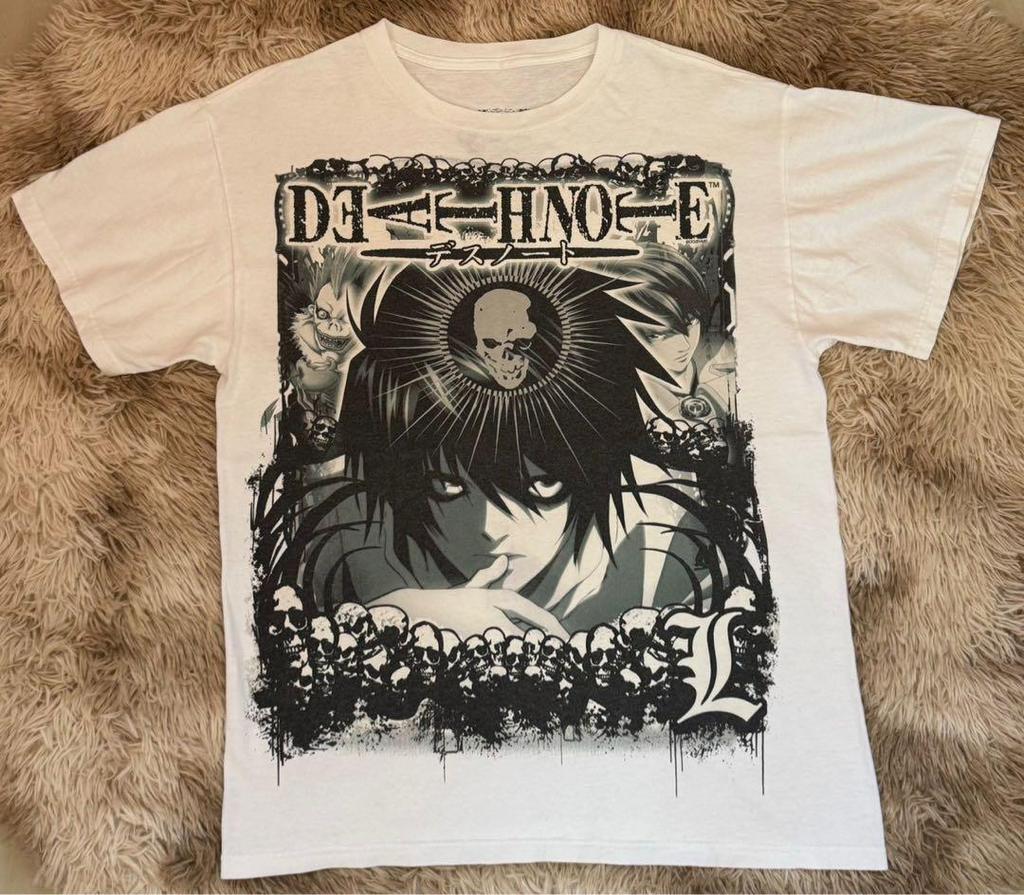 Kira Ryuk Men T-Shirt Death Note L Manga Strip Horror Anime Black Tee Shirt Graphic T Shirts Oversized T Shirt Men's Clothing