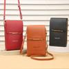 Direct sales touch screen mobile phone bag female messenger bag Korean version mobile phone bag multi-function key zipper change bag vertical