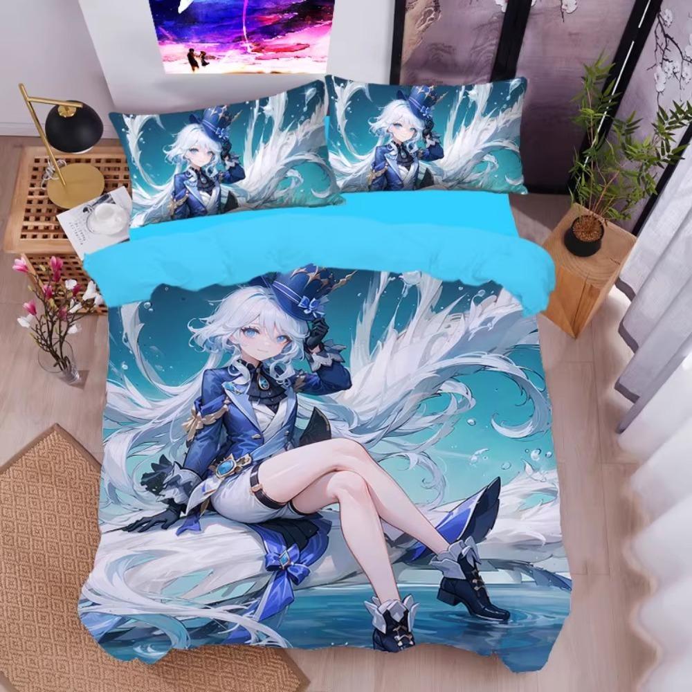 Anime-Charakter,Mikrofaser-Bettwäschesets,Kindergeburtstagsgeschenk mit Reißverschluss,Zimmerdekor,Bettbezug für Teenager,Erwachsene,Bettbezug