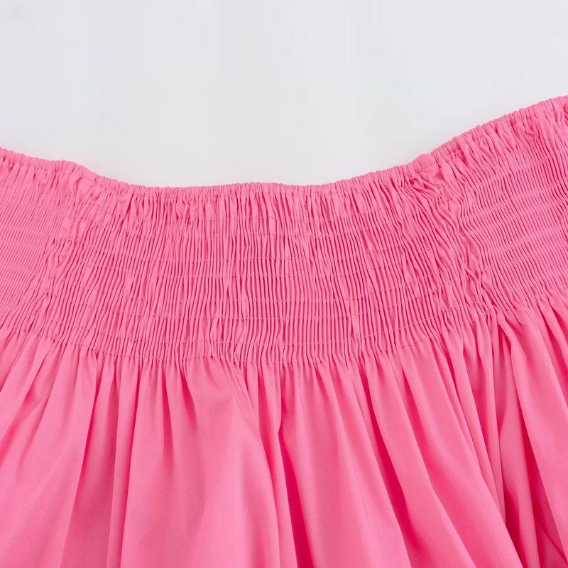 Kaslead New Arrival Women's Clothing Fashion Style Fashion Minimalist Neckline Elastic Decoration Tops 3539920