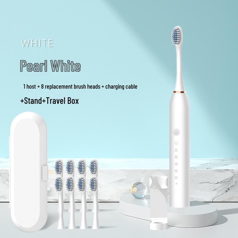 Rechargeable Sonic Electric Toothbrush for Adults: Soft Bristle, Smart, Couple-Friendly Model.