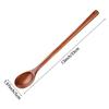 6 Pcs Wooden Mixing Spoons Kitchen Soup Serving Spoons Long Handle Cooking Spoons For Kitchen Stirring Serving Cooking-B61B