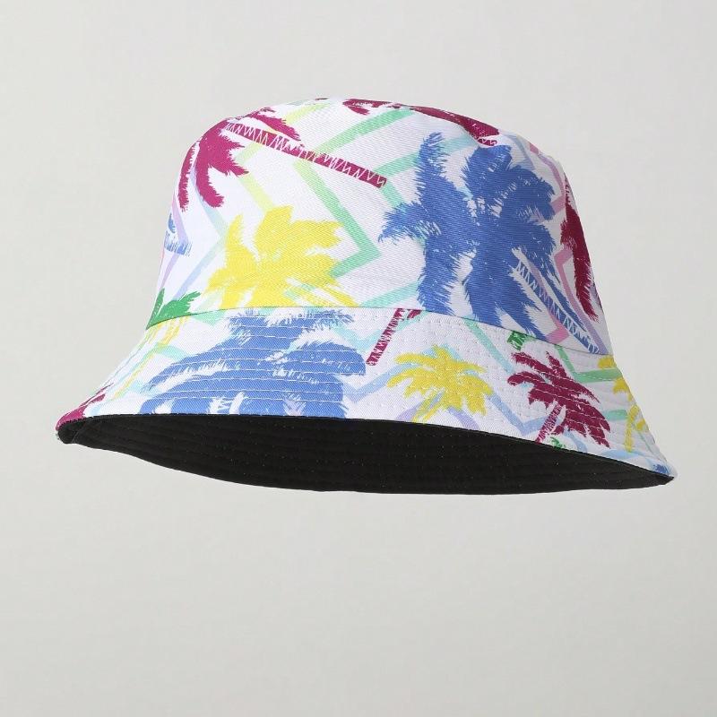 Van Gogh Style Small Bucket Hat with Oil Painting Maple Leaf Design, New Spring/summer Sun Protection Hat for Men and Women