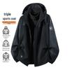 Men's 3-in-1 Outdoor Warm Hooded Jacket