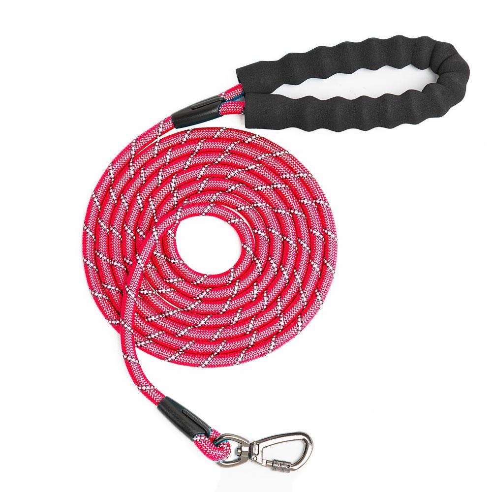 3/5m Rope Dog Leash with Soft Padded Handle Highly Reflective Heavy Duty Dog Rope Leash for Small Medium Large Dog Accessories
