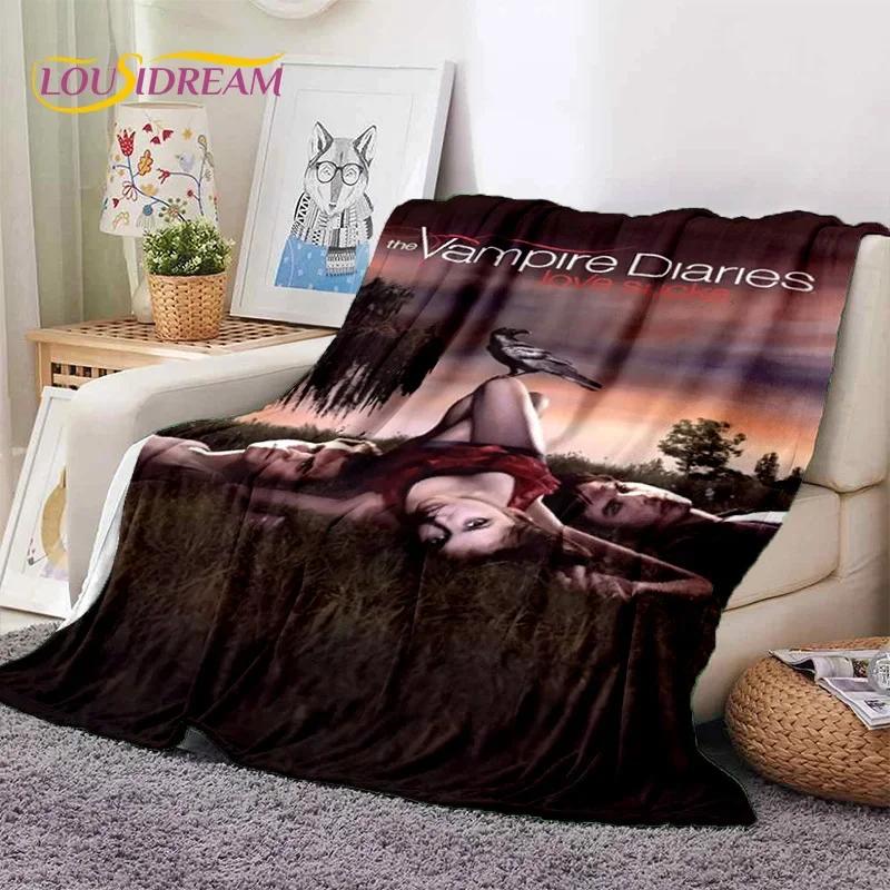 The Vampire Diaries Damon Salvatore Soft Flannel Blanket for Beds Bedroom Sofa Picnic,Throw Blanket for Outdoor Leisure Nap Gift