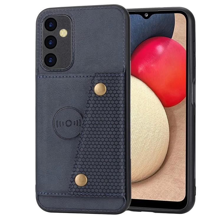 For Samsung Galaxy A35 5G Cell Phone Case PU Leather Coated TPU Cover with Card Slots