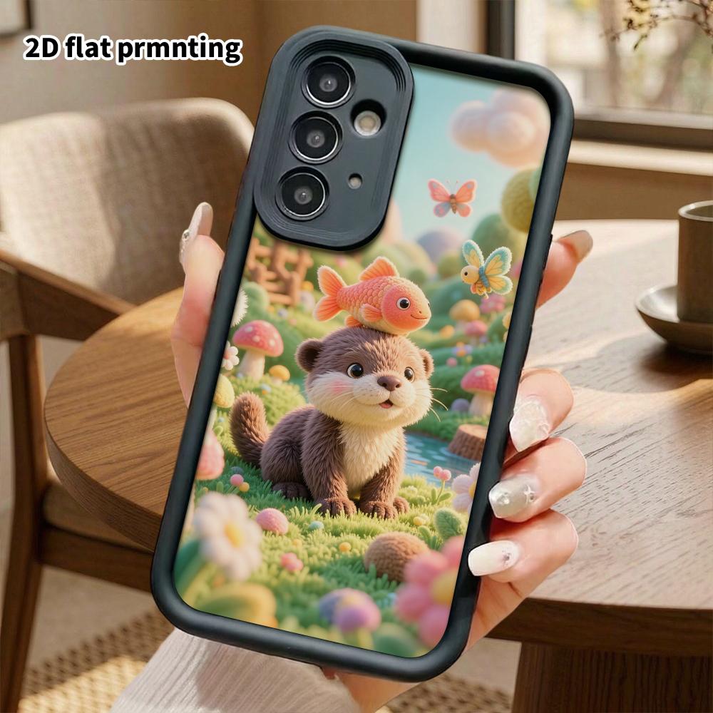 Phone Case: 2D flat, suitable for Samsung Galaxy A34 A35 M05 M06 S20 S22 S21 FE Plus 5G protective case, plush scene, perfect Christmas and Halloween