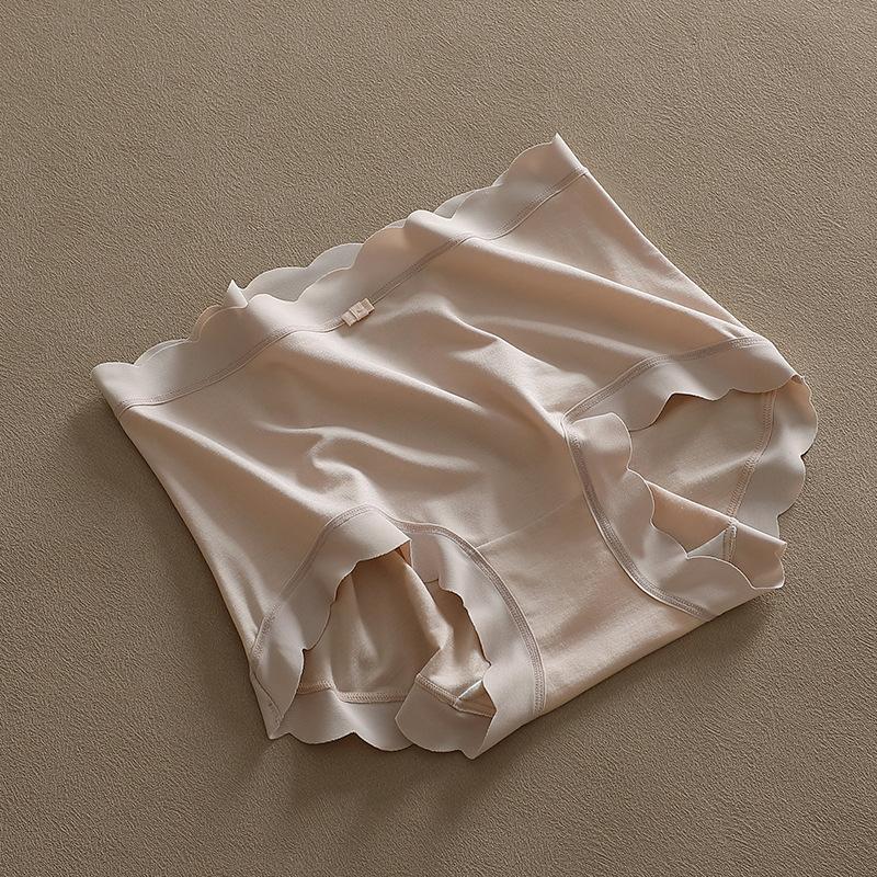 Comfortable and Skin Friendly Modal Cloud Feel Nude Panties Solid Color Cute Soft Glutinous Triangle Women’s Panties