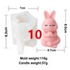Yoga Animal Silicone Mold 3D Pug Prayer Meditating Rabbit Mould Praying Turtle DIY Mold Scented Candle Pet Plaster Resin Mold