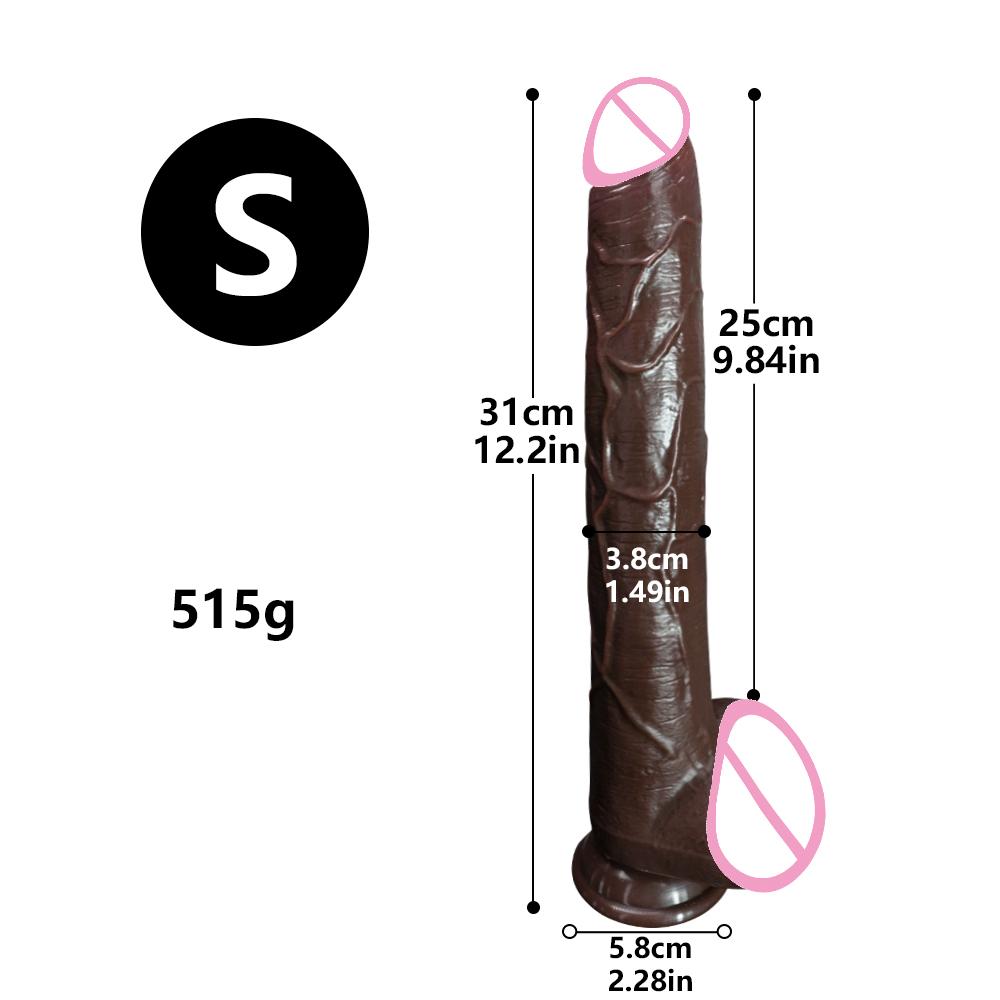New Super Long Penis Soft Silicone Dildo Butt Plug Prostate Massager Huge Vagina Anal Dildo Suction Cup Adult Sex Toys for Unisex Clitoral Stimulation