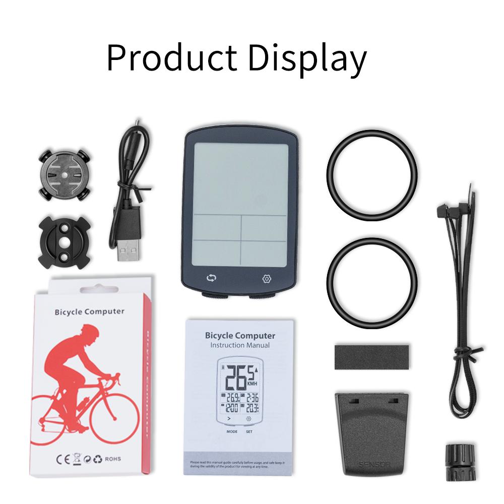 

Bike Computer Large screen Ultra-Long Life Battery Multi Function Wireless Bicycle Speedometer Odometer with Backlighter with BKV-501-A