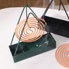 Summer All-Iron Mosquito Coil Holder: Easy-Clean, Convenient, Creative Incense Burner.